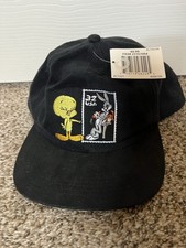 Tweety Bird Bugs Bunny US Stamp Mail Hat Vintage 1997 Made in USA Post OfficeNWT