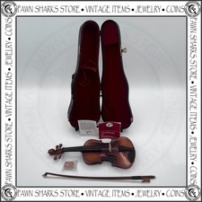 Miniature Decorative Violin Model with a Bow and Case by Authentic Models