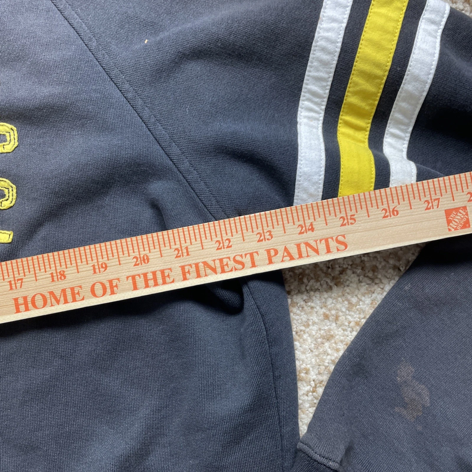 Felpa con cappuccio zip intera Precisport Valentino Rossi VR46 nera e gialla uomo XL macchie