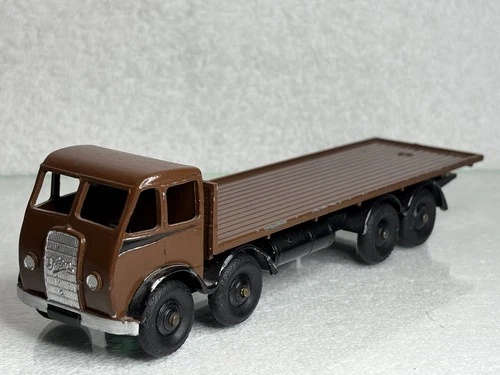 Original Vintage Dinky Supertoys Foden Flatbed Truck Restored In Brown Unboxed