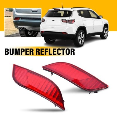 2X FOR 2017 18-2023 Jeep Compass Rear Bumper Reflectors Marker Light LH & RH EOU