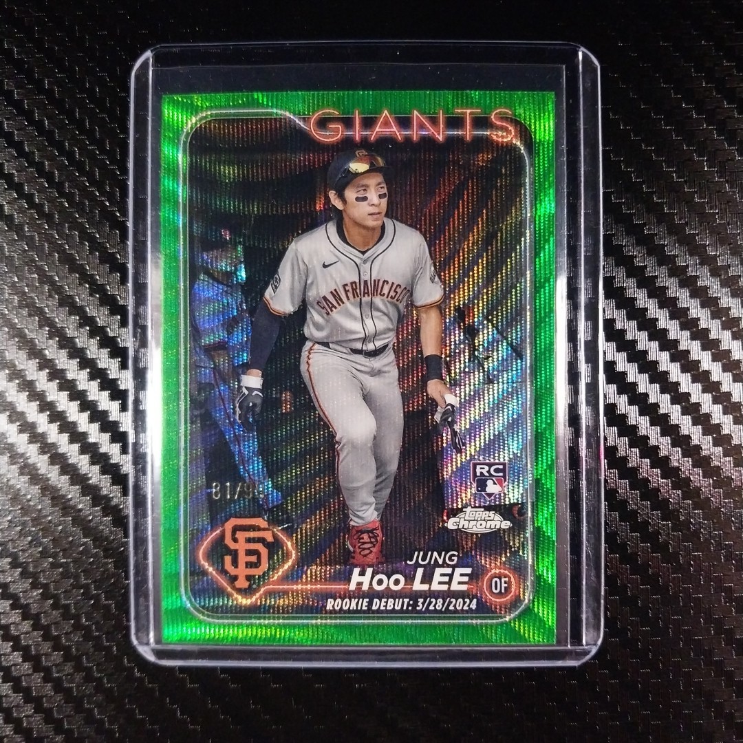 2024 Topps Chrome Update Series Baseball Jung-Hoo Lee #USC185 Green Wave /99 RC