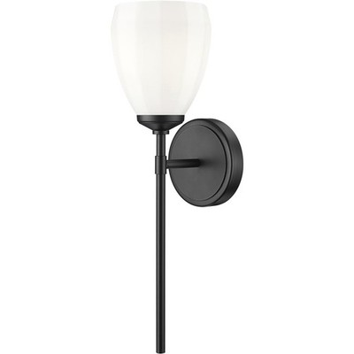 Z-Lite 7004-1S-MB Oren Wall Sconce Wall Light in Matte Black
