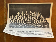 1978 New Brunswick Hawks AHL Signed Hockey Team Issue Set 1st Season