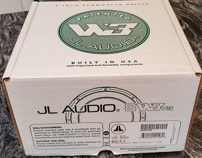 JL AUDIO 8W3V3-4 8'' 4 OHM SUBWOOFER JL AUDIO 8'' W3 SUBWOOFER 8W3v3-4