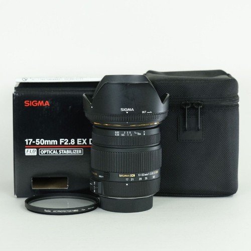 Excellent condition with filter SIGMA 17 50mm F2.8 EX DC OS HSM (for Nikon F) Ot