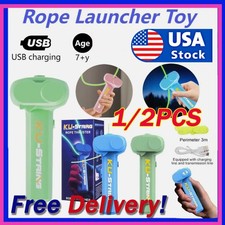 Glow in The Dark Loop Lasso Rope Launcher Propeller Loop Lasso String Shooter KU