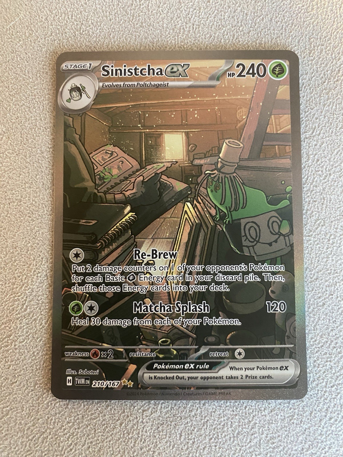 Sinistcha ex - Special Illustration Rare SV06: Twilight Masquerade 210/167 NM