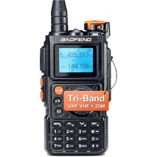 Compact Handheld Ham Radio - 5W Power, Dual Monitoring Modes, and Rechargeable