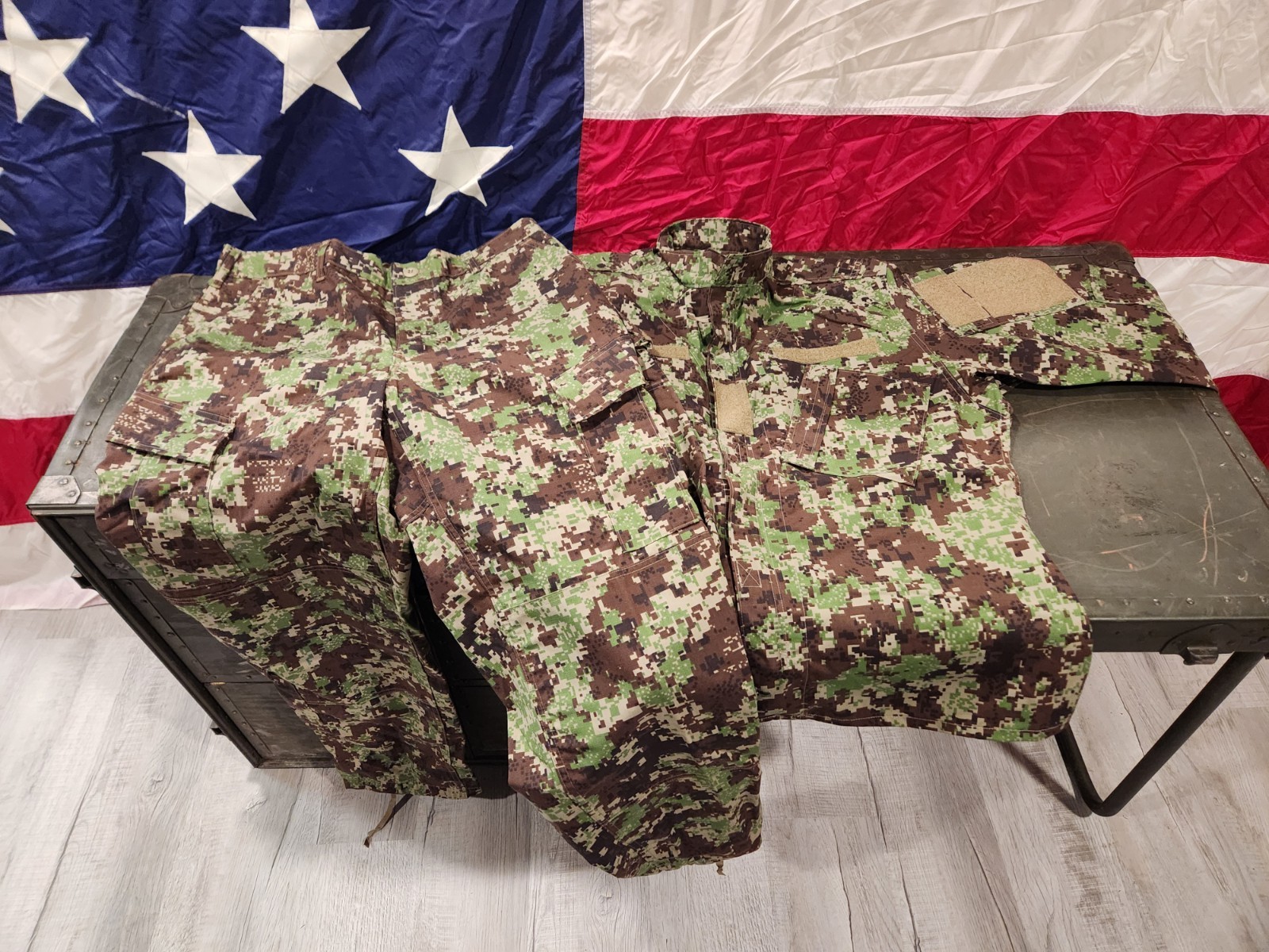 [NEW/UNISSUED] Authentic ANA "Spec4ce Afghan Forest" Digital Uniform Set