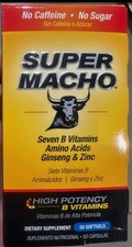 Super Macho High Potency Vitamins Seven B Vitamins, Ginseng, Zinc