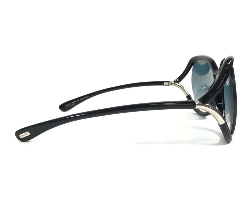 Tom Ford Sunglasses Anouk-02 TF578 01B Black Butterfly with Gradient Blue Lenses - Image 4 of 4