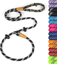 Slip Lead Dog Leash Reflective, Heavy Duty Comfortable Strong Rope for Large Med