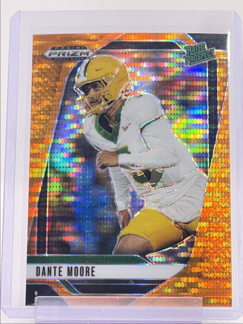 DANTE MOORE 2025 PRIZM DRAFT RATED PROSPECT ORANGE PULSAR /75 Q1198
