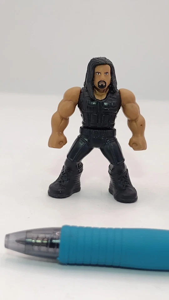 2015 美泰 WWE Mighty Mini 摔跤可动人偶 3 件罗马统治 — 第 2/4 张图片