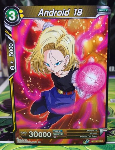 Dragon Bal Super TCG  Android 18 - BT13-110 - C  - DBZ - Picture 1 of 2