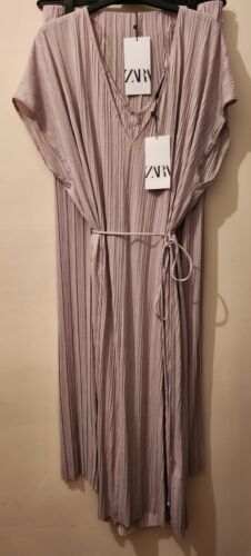 BNWT Zara Co Ord Pleated Top Dress Tunic  Medium Pleated Palazzo Trousers Large - Picture 1 of 7