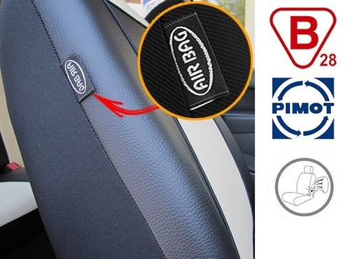 Juego de fundas de asiento a medida de cuero ecológico VAUXHALL INSIGNIA 2008-2017 - Imagen 11 de 11