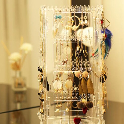 Rotating Earring Display Rotating Earring Rack Jewelry Towers - Picture 3 of 11