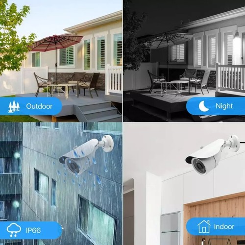 SISTEMA DE CÁMARA CCTV 5MP 4/8/16 CANALES DVR EXTERIOR VISIÓN NOCTURNA KIT DE SEGURIDAD PARA EL HOGAR - Imagen 8 de 27
