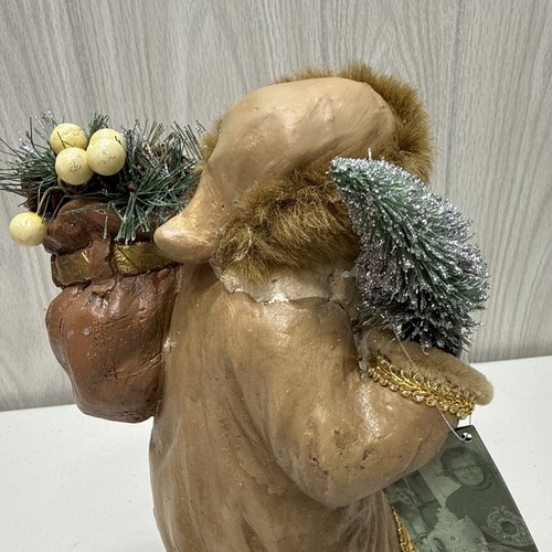 Bethany Lowe “Santa With Christmas Tree” Large 12" Woodland - Picture 16 of 24