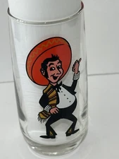 Vintage 1975 Pepsi Glass “Pancho” Cisco Kid Cartoon