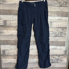 Columbia PFG Omni-Shade Sun Protection Convertible Pants Women's Size 6S Blue