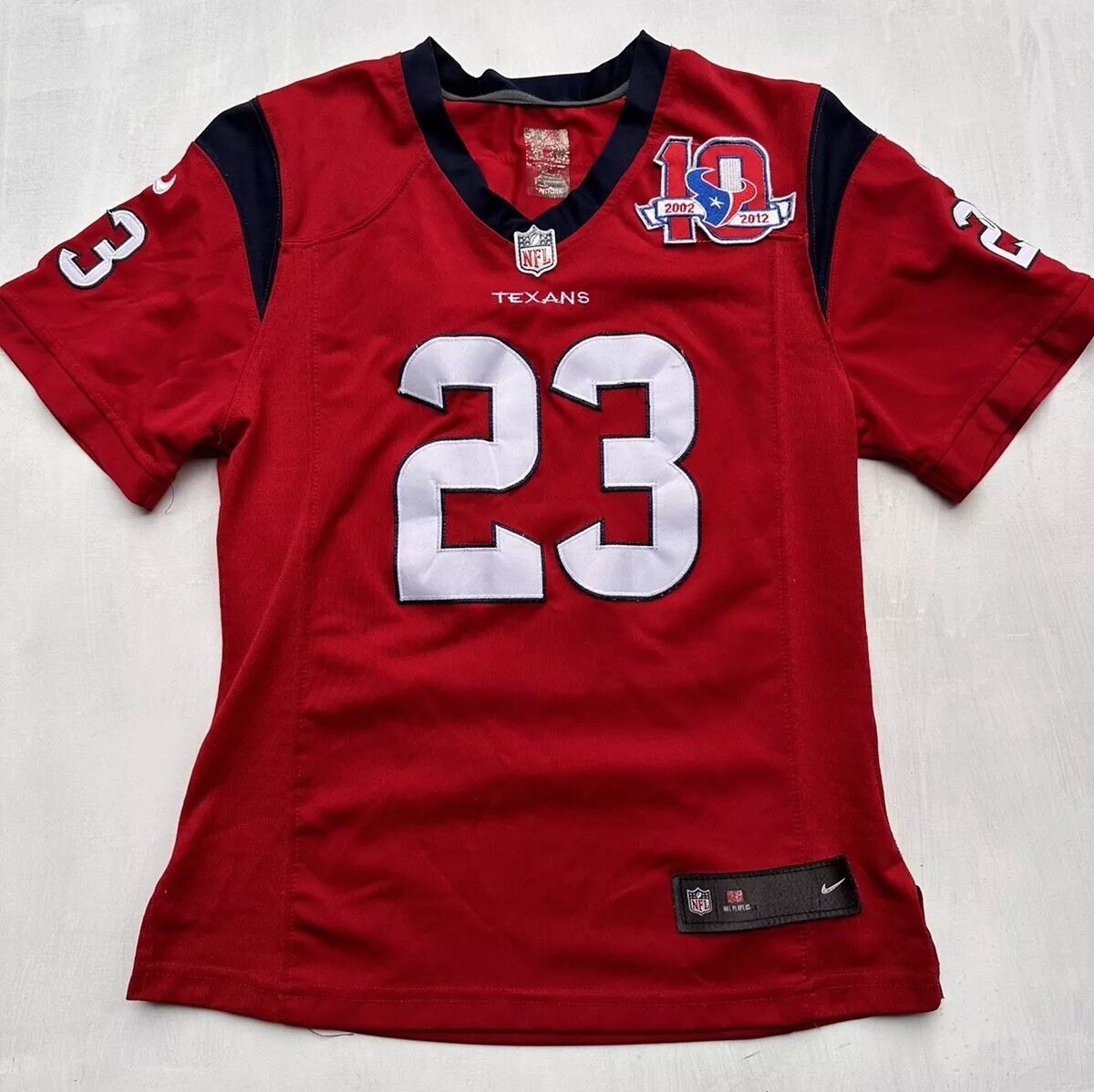 Adrian Foster HOUSTON TEXANS Jersey W/ 10th Anni 2002-2012 NFL