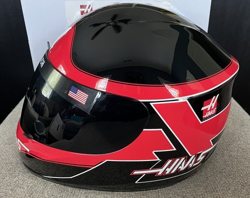 Kurt Busch Signed 2015 HAAS Full Size Helmet NASCAR Auto Special Edition COA - Picture 3 of 7