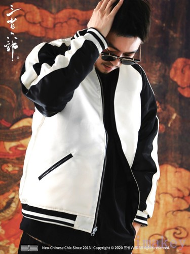 Japanese Retro Mens Sukajan Souvenir Jacket Pattern Embroidery Baseball Jackets - Picture 3 of 7