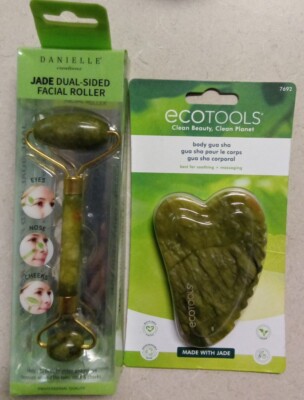 Danielle Jade Roller &  ECOTOOLS Gua Sha Facial Skin Care Tools. Lot of 2