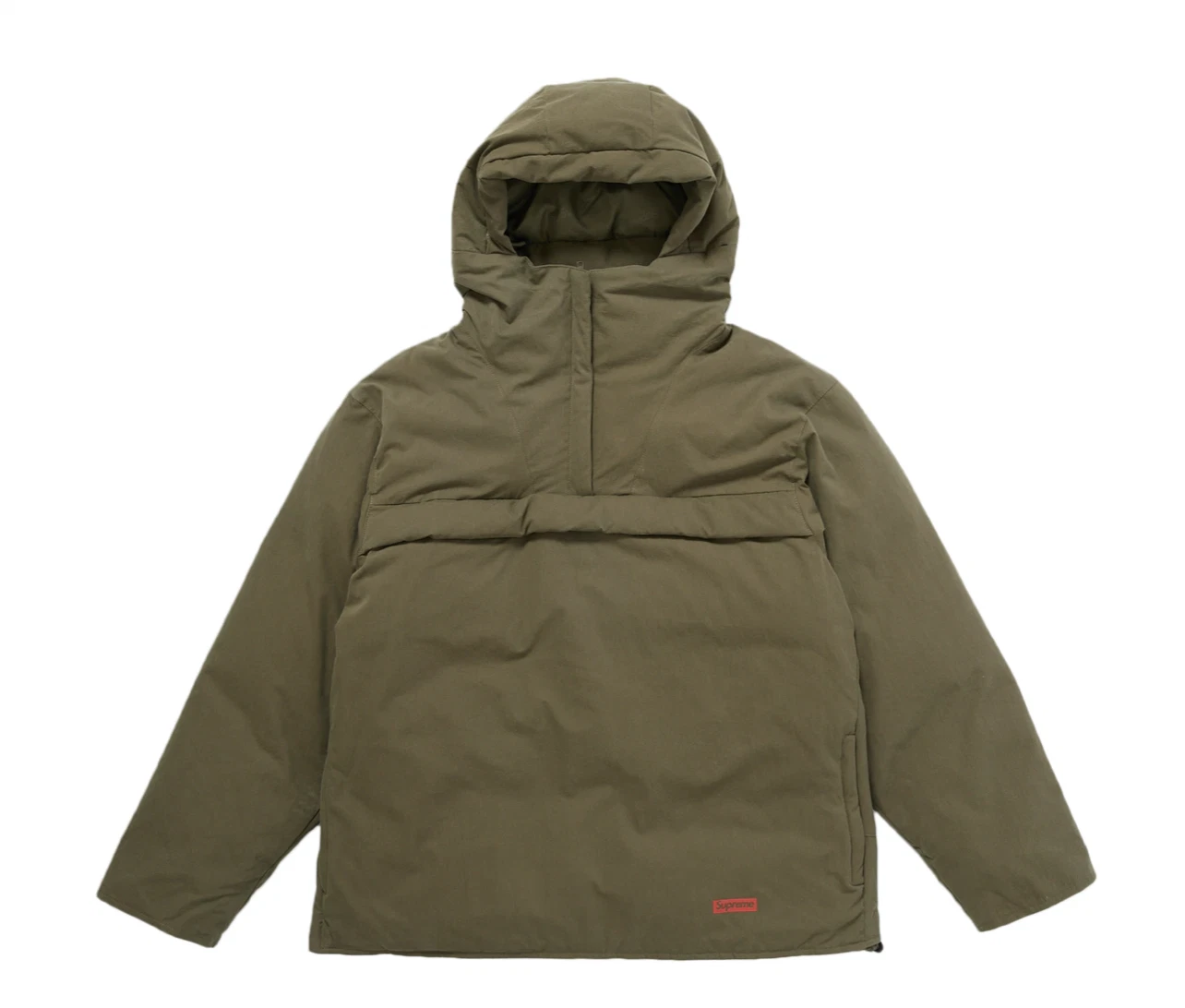 Pull à capuche Supreme SS22 veste tampon vert olive grand sweat à capuche anorak