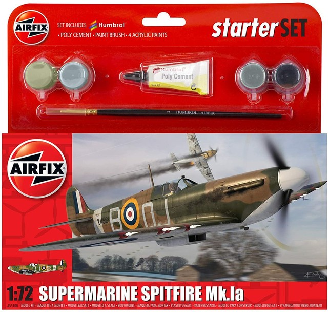 Airfix Model Kit Starter Sets Cars Planes Tanks Ships INC. Paint Glue