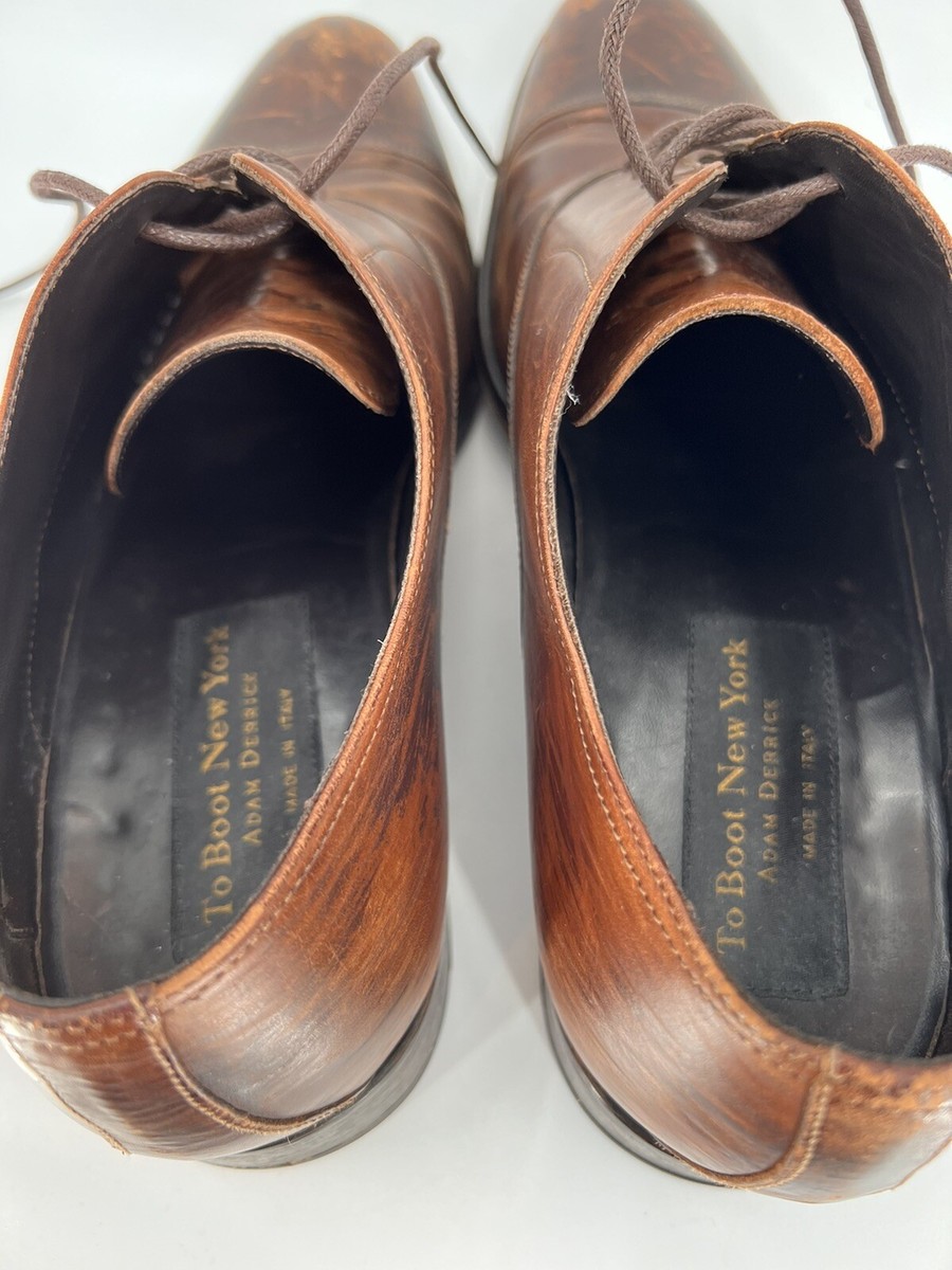 To Boot New York Adam Derrick Men\'s Brown Lace Up Oxford Shoes Size 9 Made Italy To Boot | Shoes | To Boot New York Adam Derrick Brown  main image 2