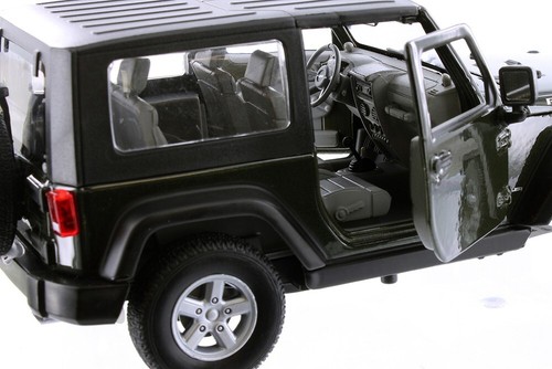 2007 Jeep Wrangler Rubicon Hard Top 1/24 Scale Diecast Model - DARK GREEN - Picture 6 of 8