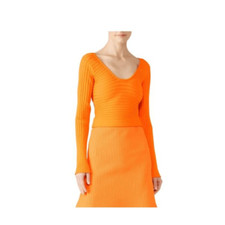 Tibi Tech Poly Ribbed Wrap Super Stretchy Swe...