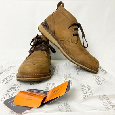 men's rockport steel toe chukka work boot rp2801