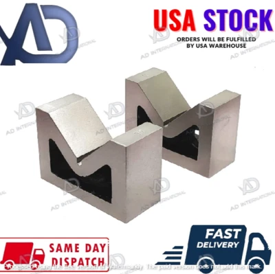 AD INTERNATIONAL Caste Iron v Block Pair ((52 x 38 x 25 MM (2" Inch) USA
