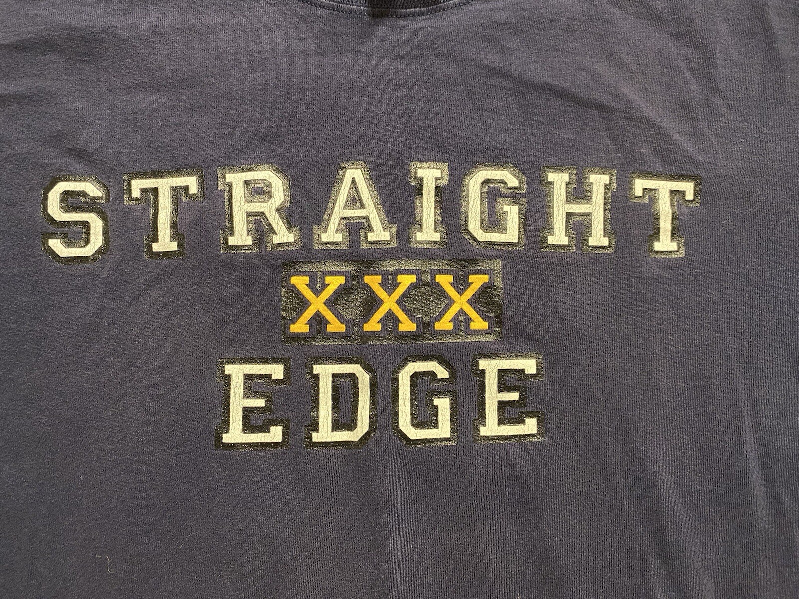 Xl Dark Blue Y2K Straight Edge Drinking Sucks NYC Hardcore Punk Tee