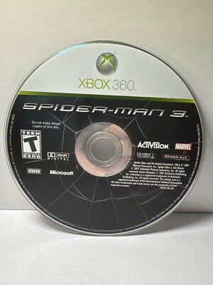 Spider Man 3 Xbox 360: Working- Disk only