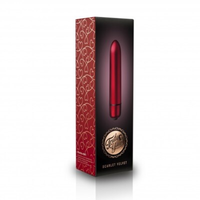 Rocks Off Truly Yours Scarlet Velvet 10 Speed Bullet Vibrator, New