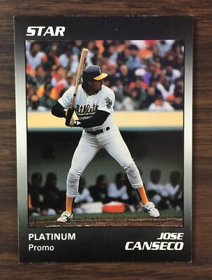 1990 Star Company JOSE CANSECO Limited Edition PLATINUM PROMO CARD  K11021721 | eBay