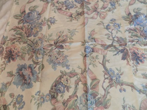 Cotton Fabric 1.94 Yards an F.M.R. Original for Kenmill Screen Print 1989 Floral - Picture 5 of 5