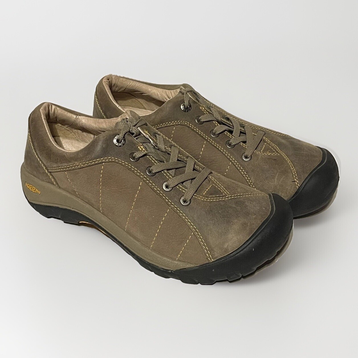 Scarpe Keen Presidio donna 9 5 stringate in pelle marrone comode da passeggio escursionismo