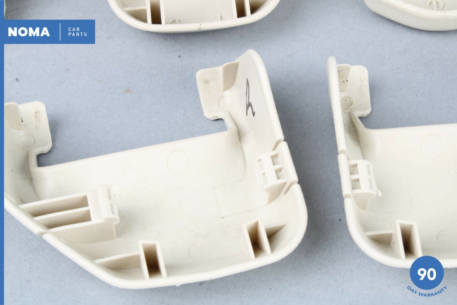 0210 Lexus SC430 Z40 Front Right Seat Track Rail Cover Trim Ivory Set