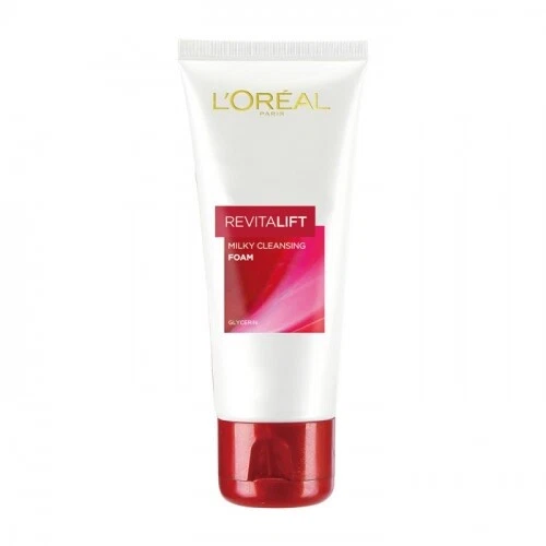 Espuma limpiadora lechosa L'Oreal Paris Revitalift 100 ml Foto 2 de 3