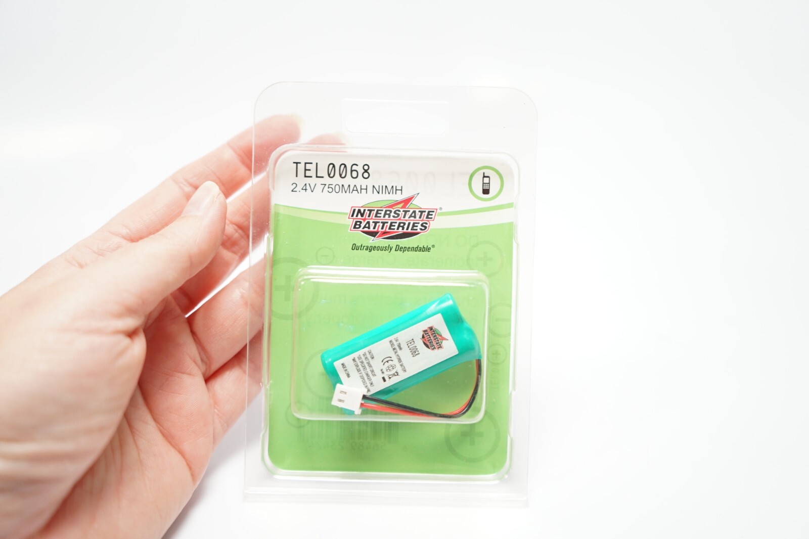 INTERSTATE BATTERIES PHONE BATTERY TEL0068 2.4V 750MAH NIMH