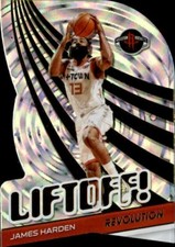 James Harden 2020-21 Panini Revolution Fractal Parallel Die Cut Liftoff! Card #6