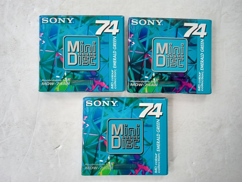 MiniDiscs Sony MDW-74A 74 Min - Neuf Scellé, Lot De 1 - Fabriqué Au Japon