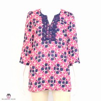 Jade With Tags Lace Embellished Blouse Pink Multi Extra Small on sale Jade With Tags Lace Embellished Blouse Pink Multi Extra Small on sale